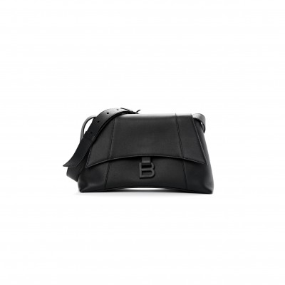 BALENCIAGA DOWN TOWN SHOULDER BAG IN BLACK 7364732AABZ1000 (30*17.3*9.9cm)